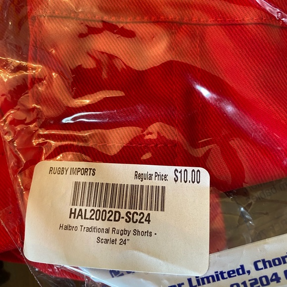 Halbro Traditional Style Union Rugby Shorts YOUTH 24” - Picture 3 of 6